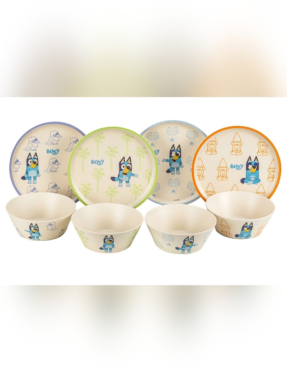 ♥️New! Bluey Dinner Time Set – 8 Pieces of Pup-Approved Fun!